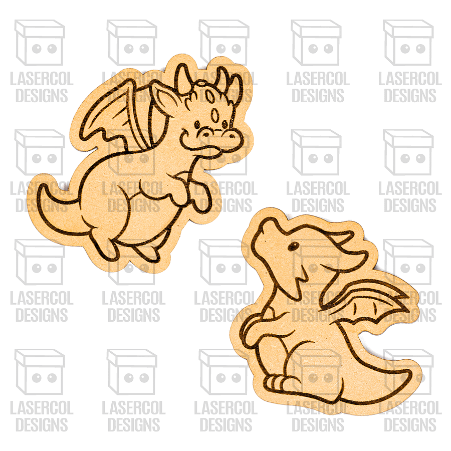 Dragons Paint Kit DIY Cut Outs - Laser Cut Files product image (3)