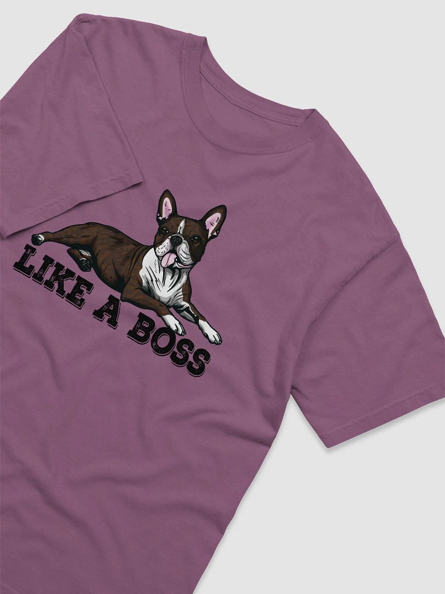 Like a Boss T-Shirt of a Boston Terrier (Brindle) | Funny T-Shirt for Bostie Paw-rents product image (11)