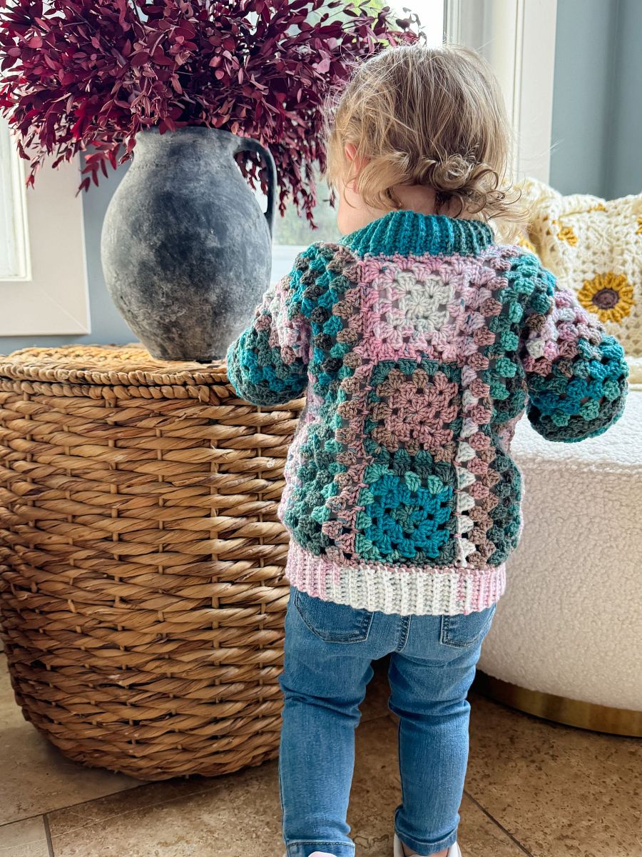 Children's Cascade Cardigan Crochet Pattern product image (3)