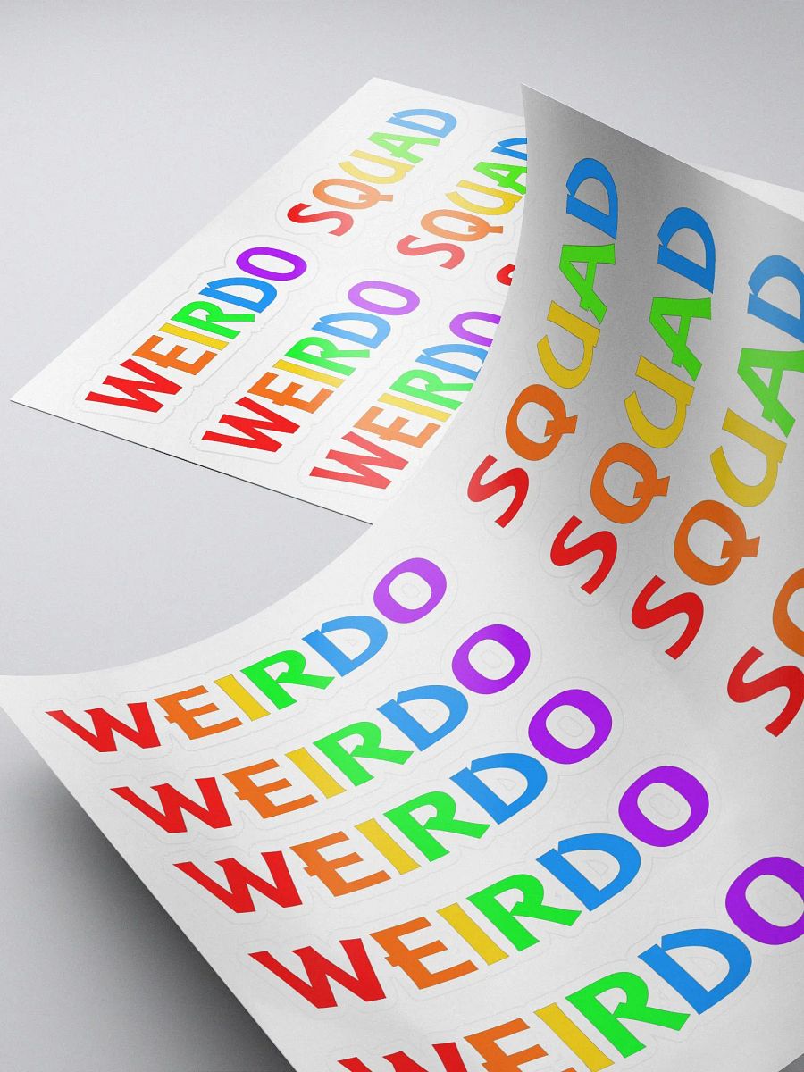 Weirdo Squad Rainbow - Kiss Cut Stickers product image (4)