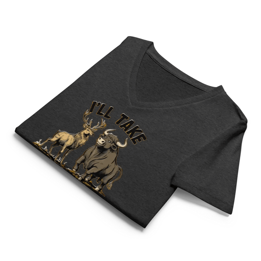 I'll Take Both Stag and Bull Vixen Wife V-neck T-shirt product image (35)