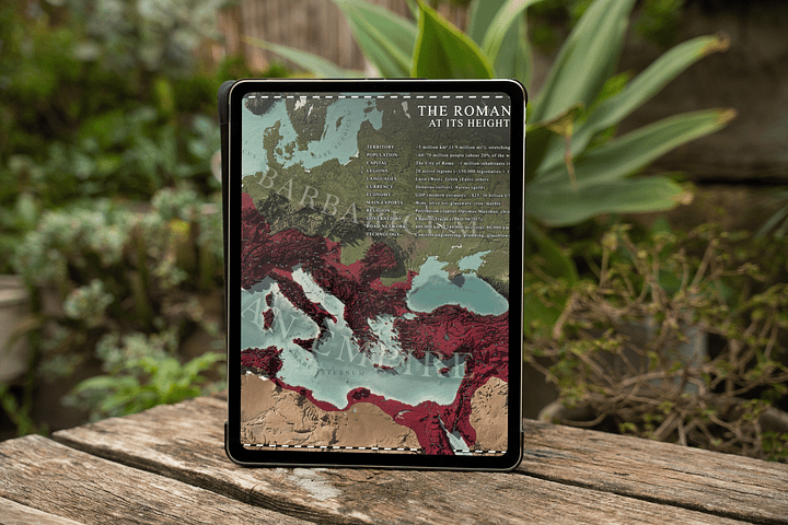 Roman Empire - 117 AD - Digital High Resolution Map product image (2)