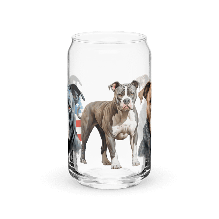 Patriotic Pups Can-Shaped Glass product image (1)
