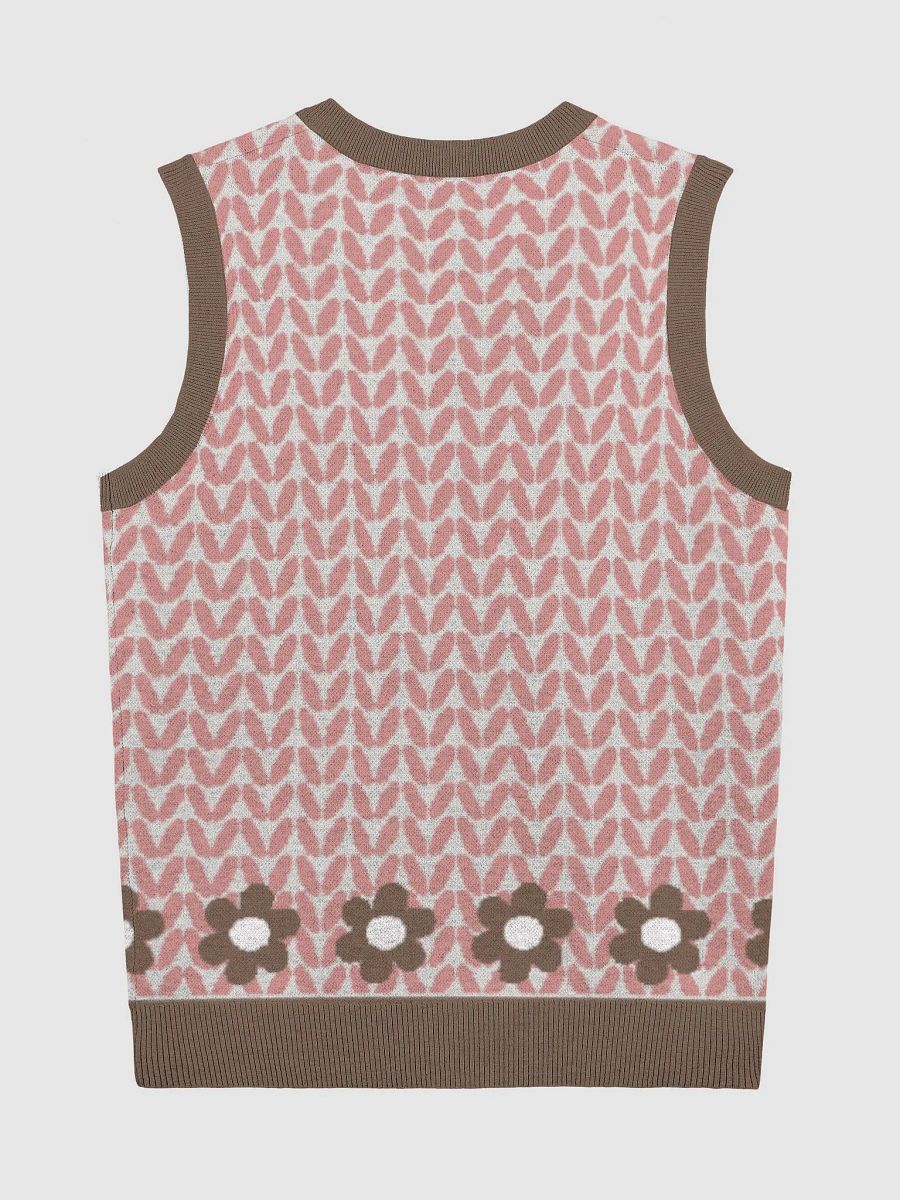 Chevron Chic Knit V-Neck Vest product image (7)