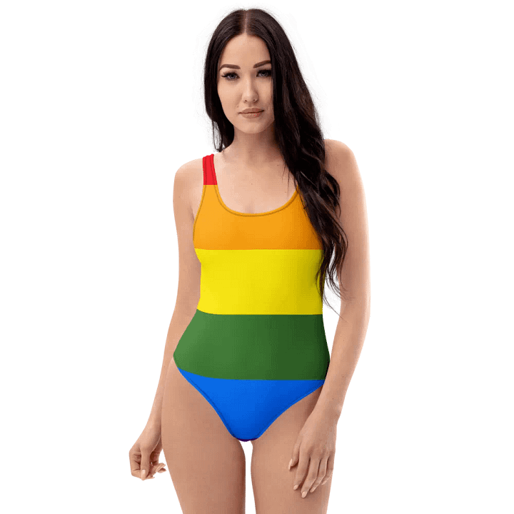 Rainbow Stripes All-Over Swimsuit product image (1)