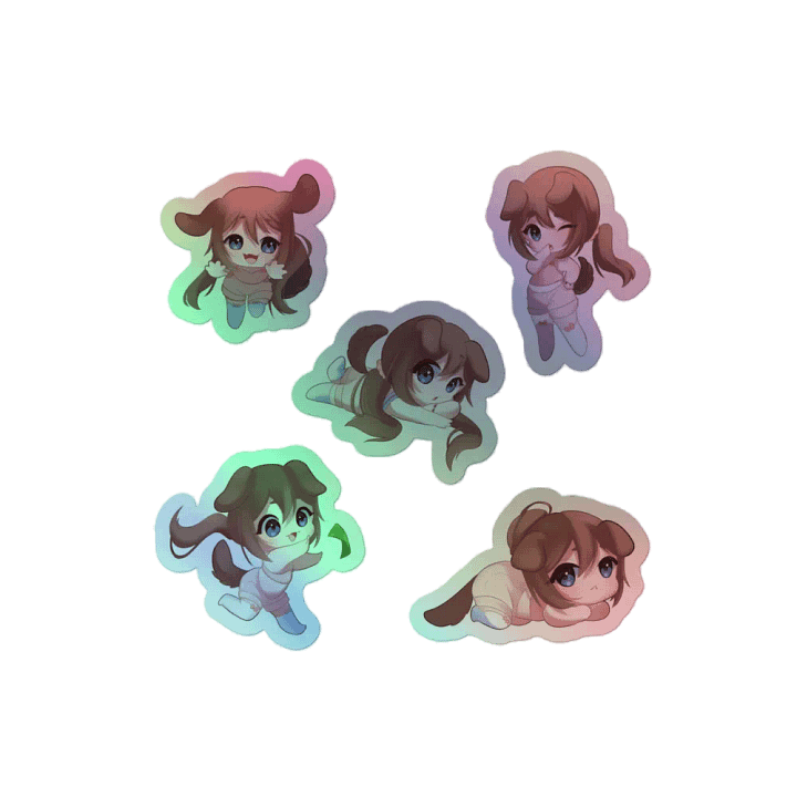 Chibishiro Sparkly Stickers product image (2)