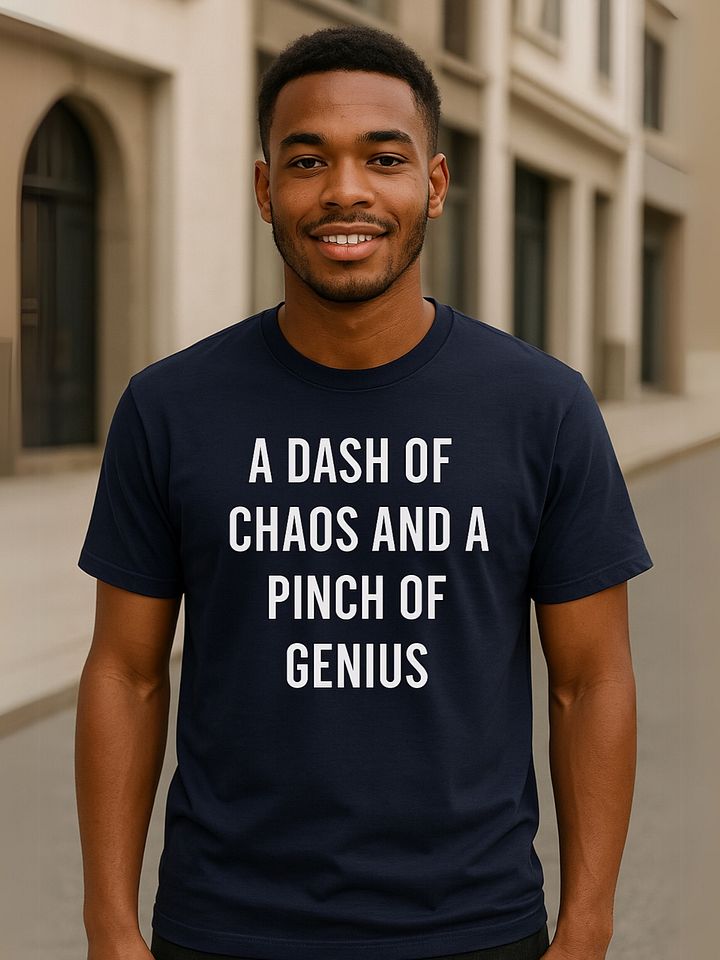 A Dash of Chaos And A Pinch Of Genius T-shirt product image (1)