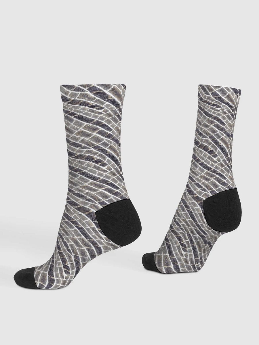 Grey Snake Skin Socks product image (4)