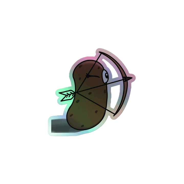 Bowtato Holographic Sticker product image (1)