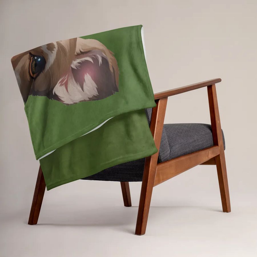 Luna and Mango Throw Blanket product image (3)
