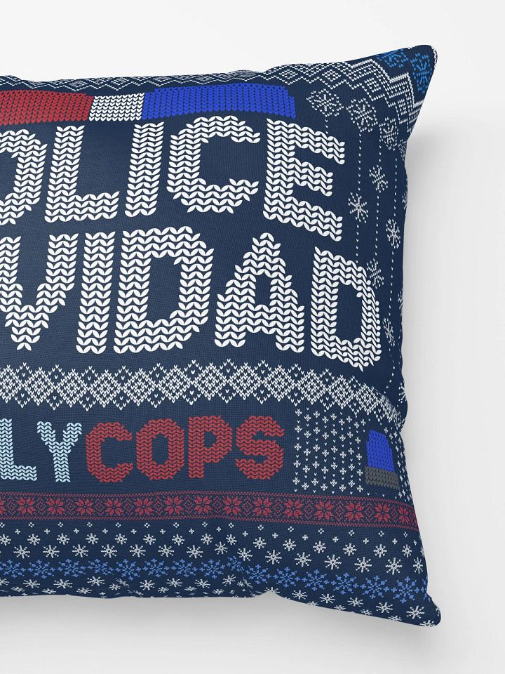 Police Navidad Pillow product image (3)