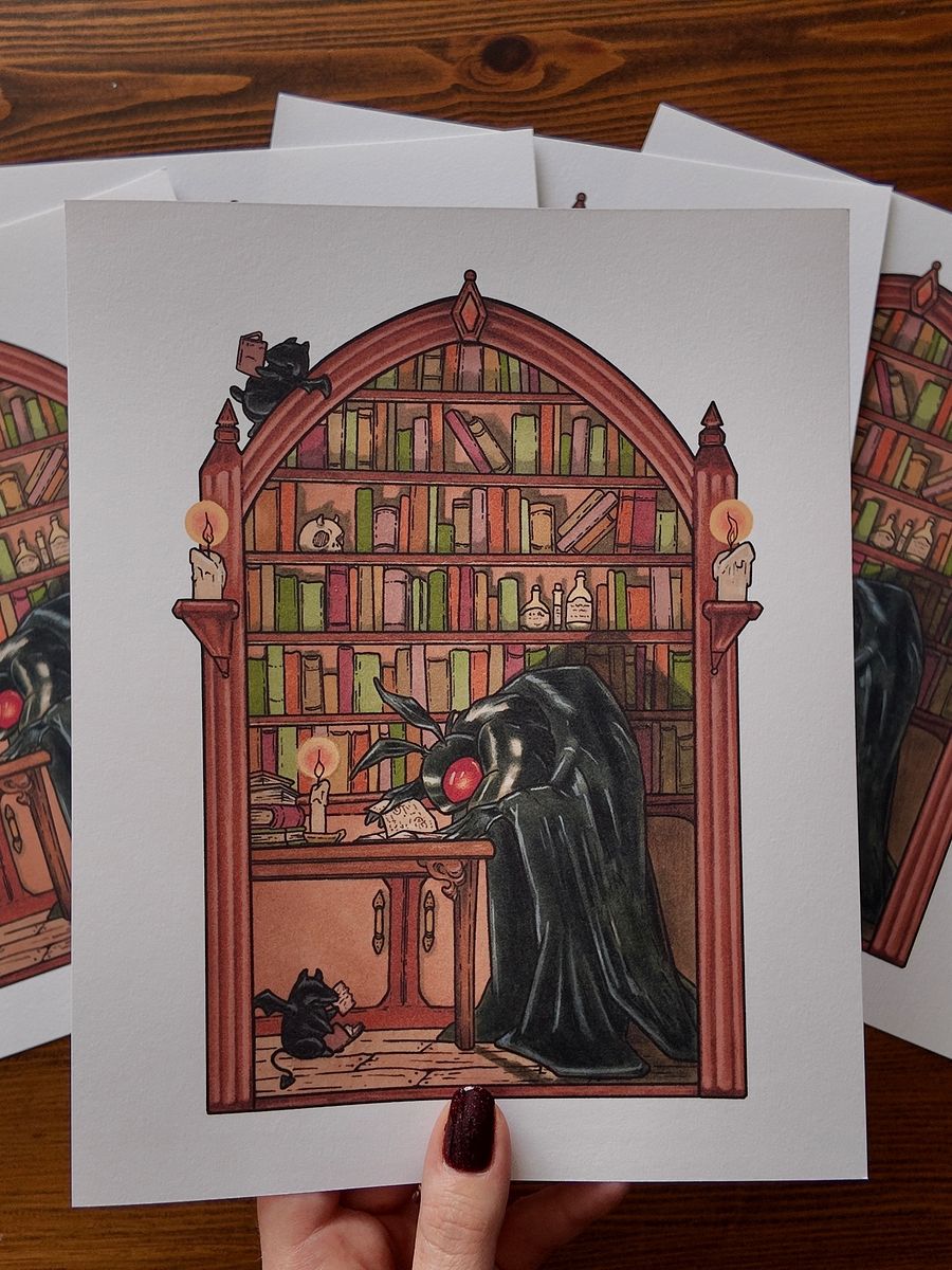 Moth Bitten Library Print product image (3)