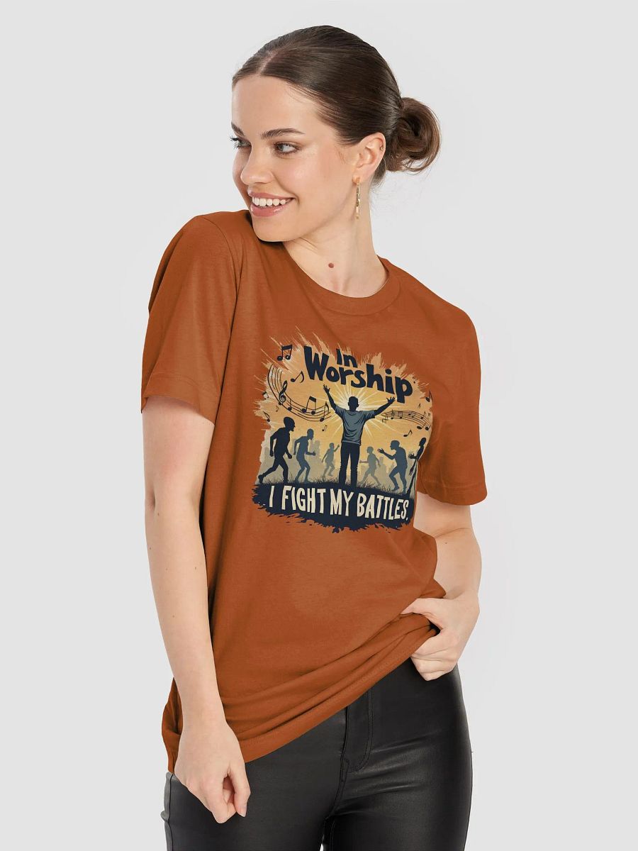 In Worship, I Fight My Battles - Spiritual Warfare T-Shirt product image (44)