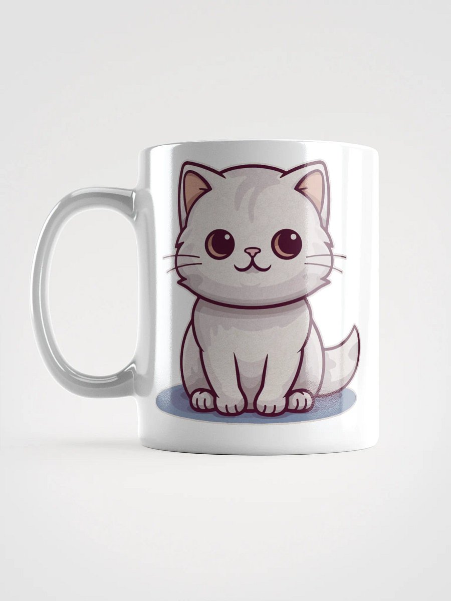 Whimsical White Cat Mug product image (11)