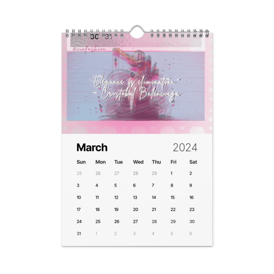 Cun's Fashion Inspiration Calendar product image (9)
