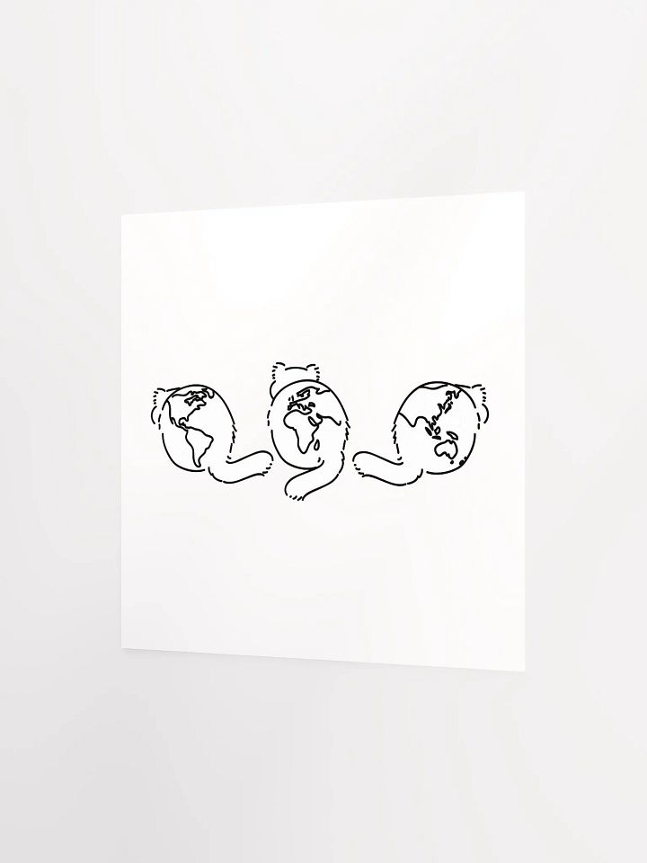 Planet Manul Trio - Matte Poster product image (2)