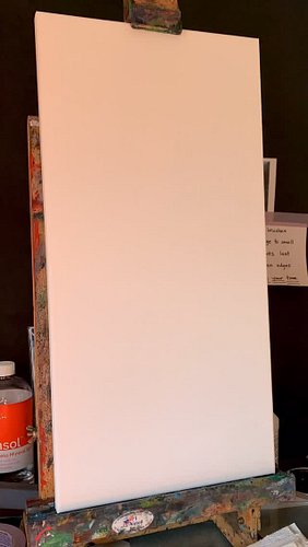 a dance through time 
10”x20”
oil paint and Gamsol on canvas 

the lighting in this recording is so odd, but it’s all a part ...