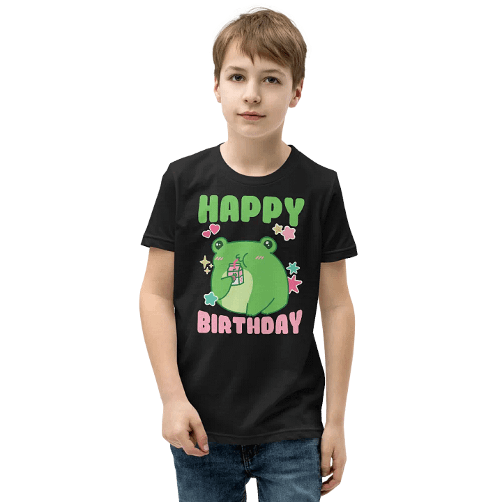 Happy Birthday (Cute Frog) T-Shirt For Kids product image (5)