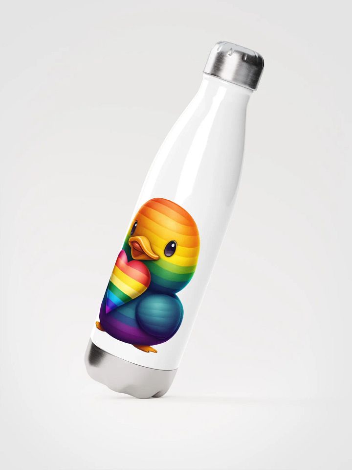 Pride Duck Love Water Bottle (Stainless Steel) product image (2)
