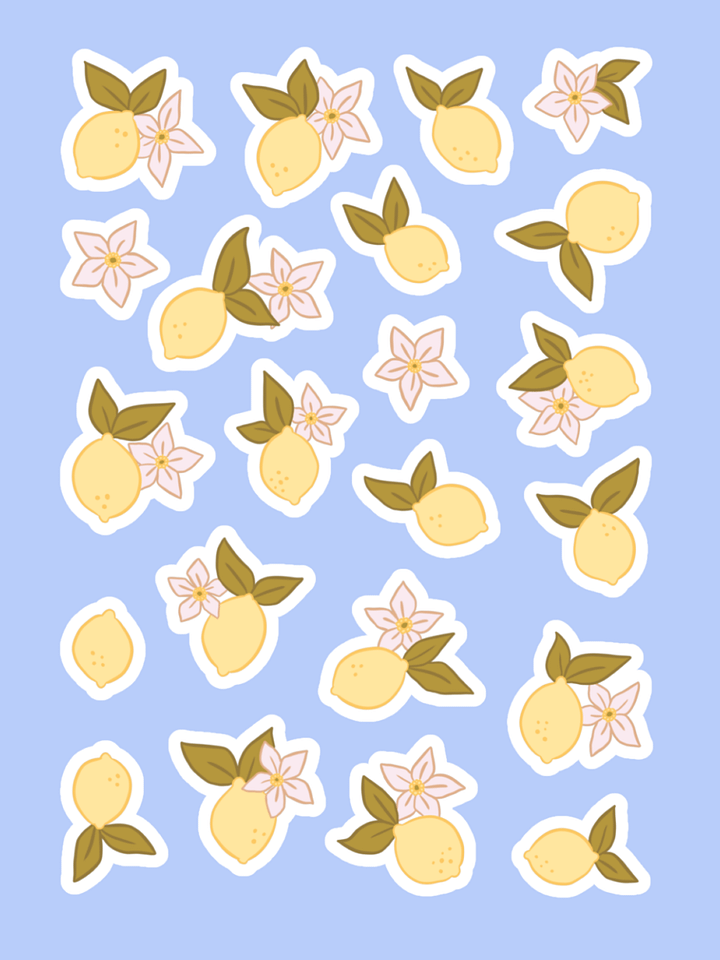 Lemon Blossom Delight Sticker Sheet product image (2)