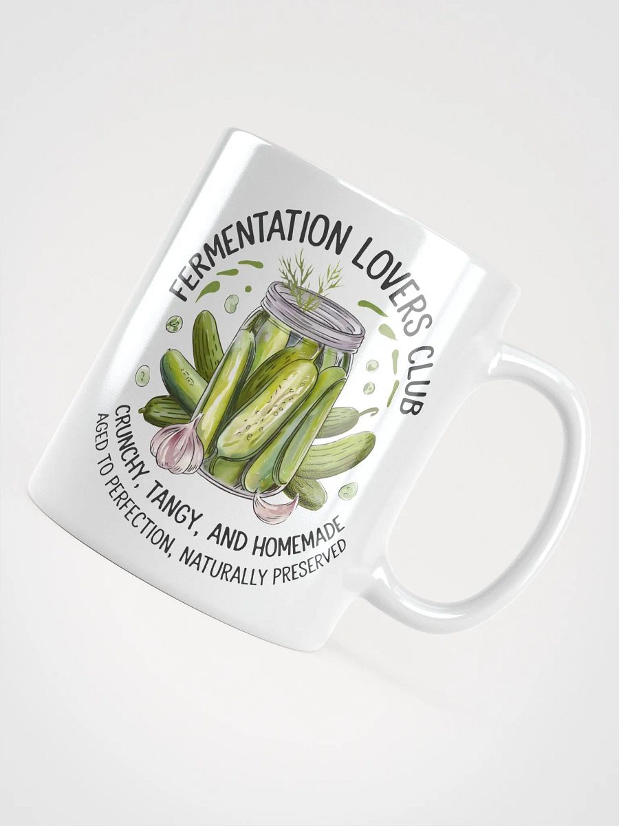 Fermentation Lovers Club White Glossy Mug product image (4)