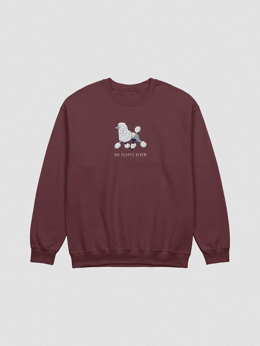No Fluffs Given Sweatshirt (Embroidered) of a Standard Poodle product image (4)