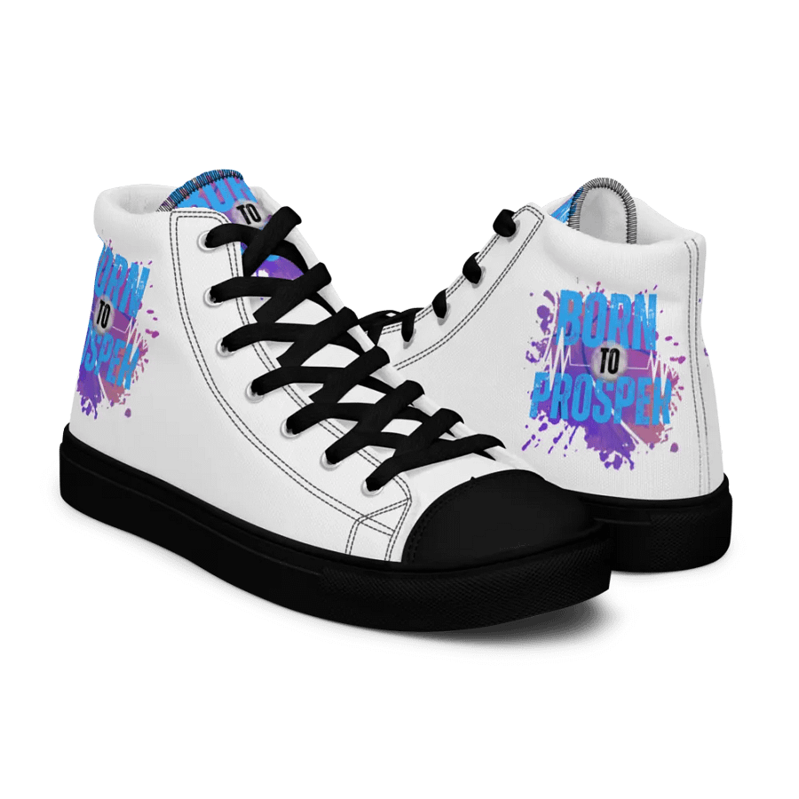 Retro Born to Prosper Splash High Tops product image (11)