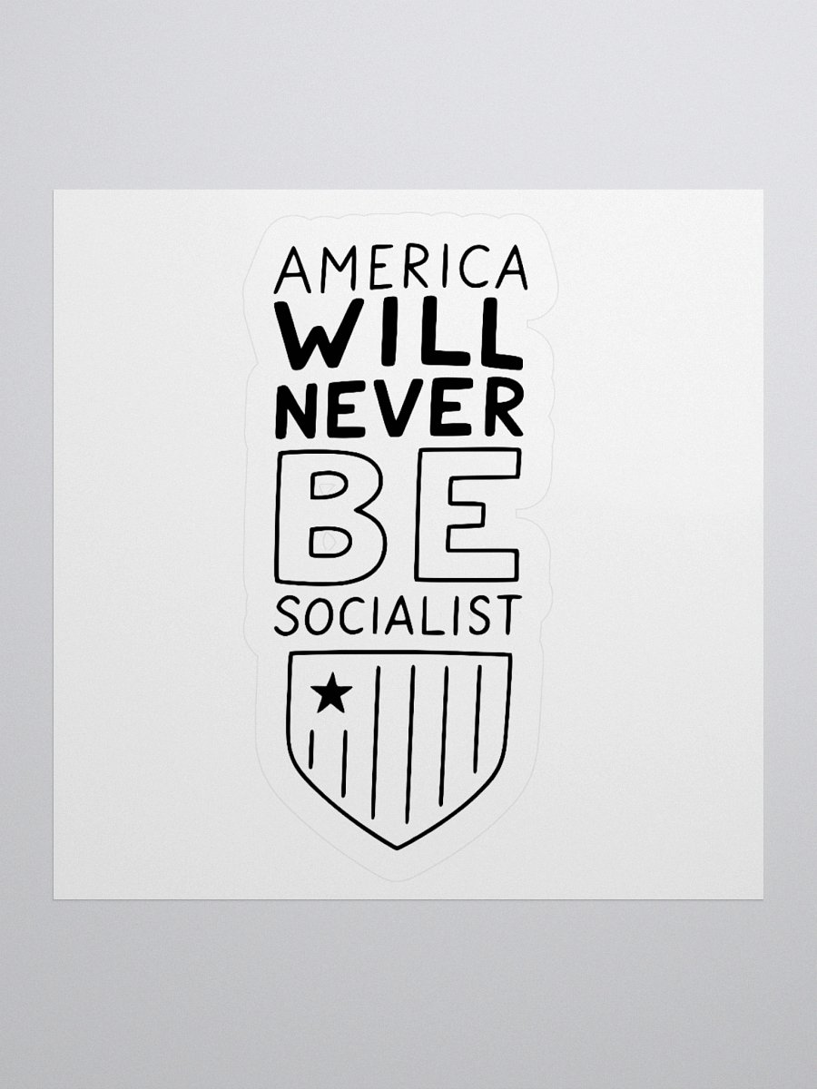 America Won't Be Socialist" kid-style Stickers product image (1)