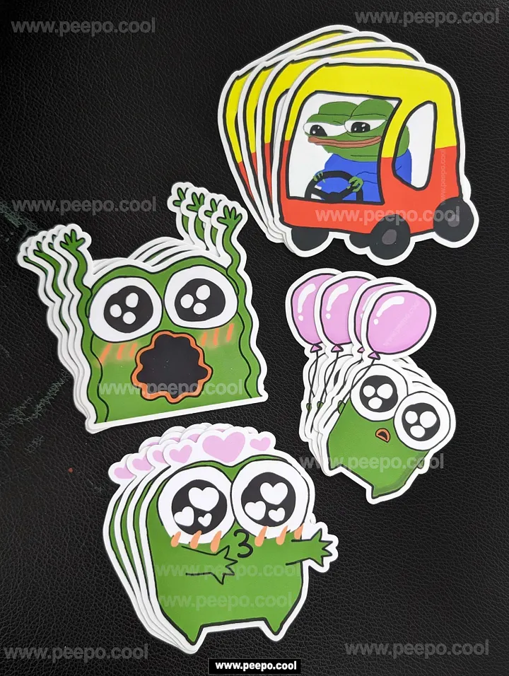 "BALLOON" PEPE STICKERS PACK product image (1)
