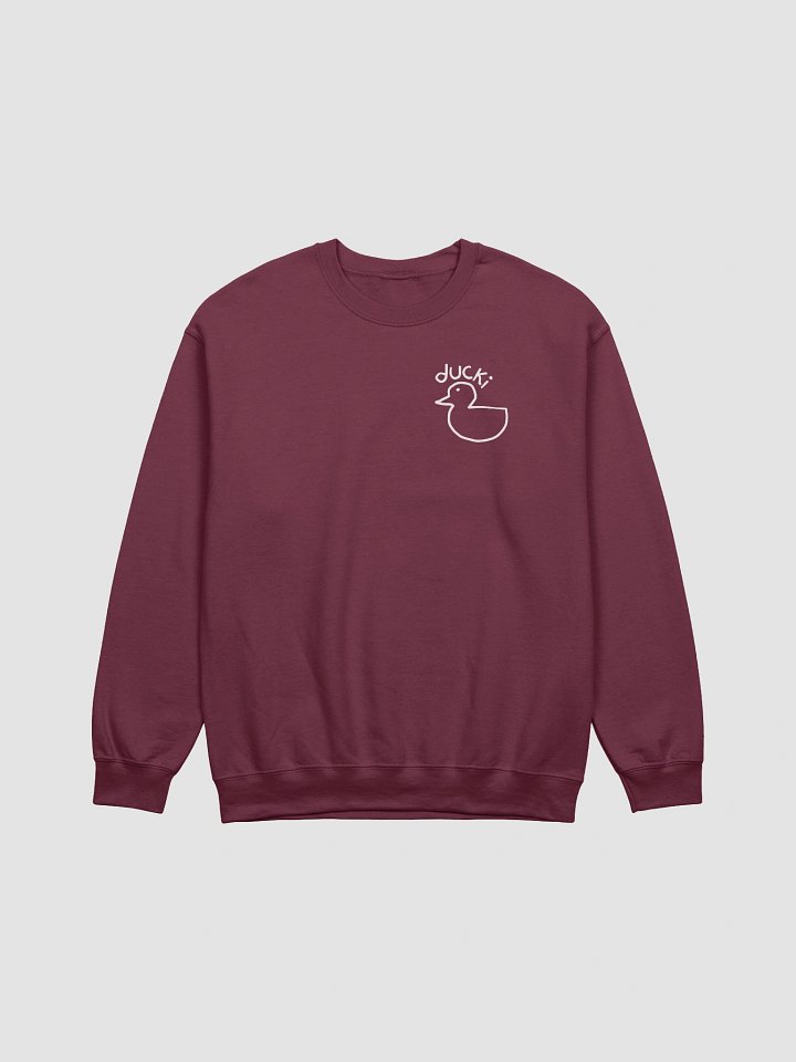 ducki crewneck sweatshirt (white print) product image (2)