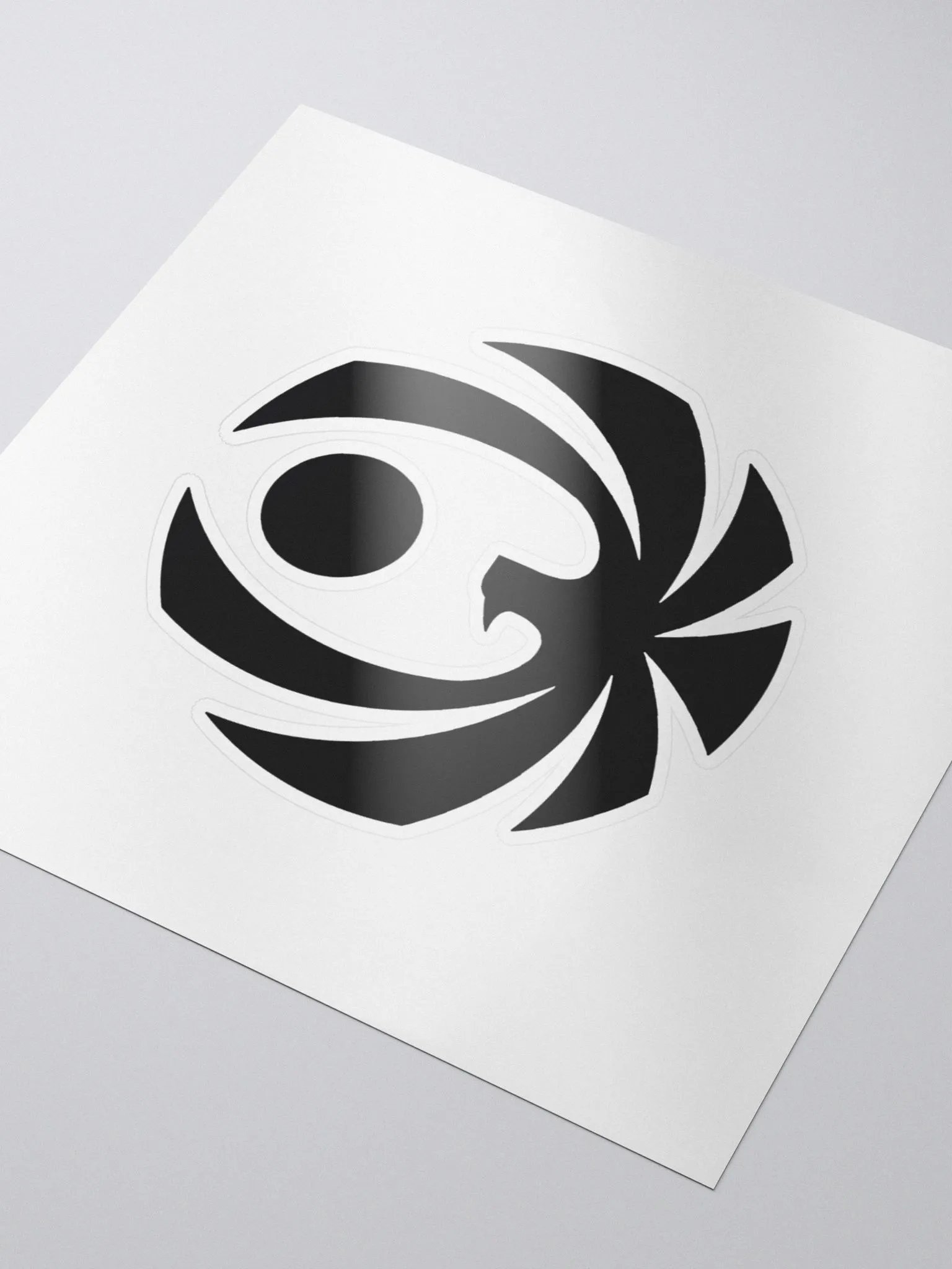 CroweGamingg Kiss Cut Stickers Black Logo Stickers product image (3)