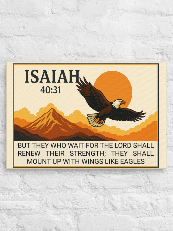Christian Wall Art – Isaiah 40:31 Bible Verse Print | Renew Your Strength Scripture Decor product image (4)