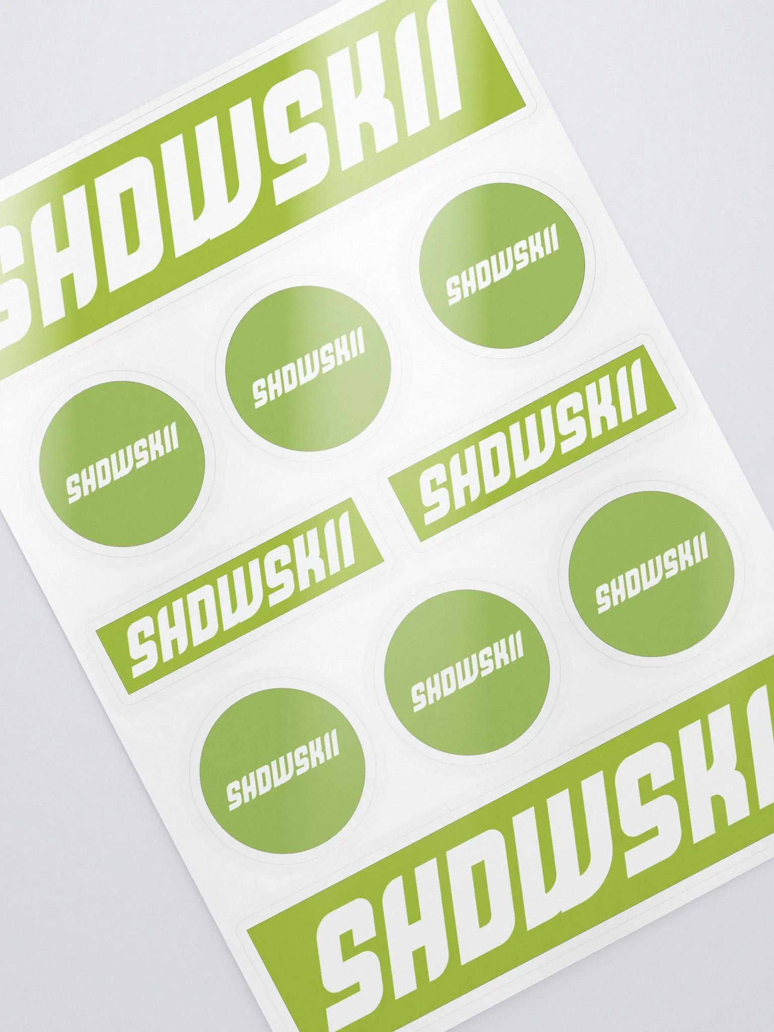 KISS CUT STICKERS / GREEN product image (2)