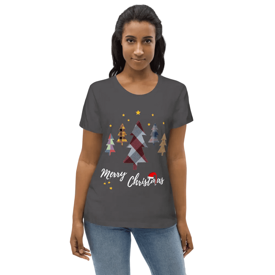 Happy Holidays in Christmas Women's Fitted Eco Tee product image (4)