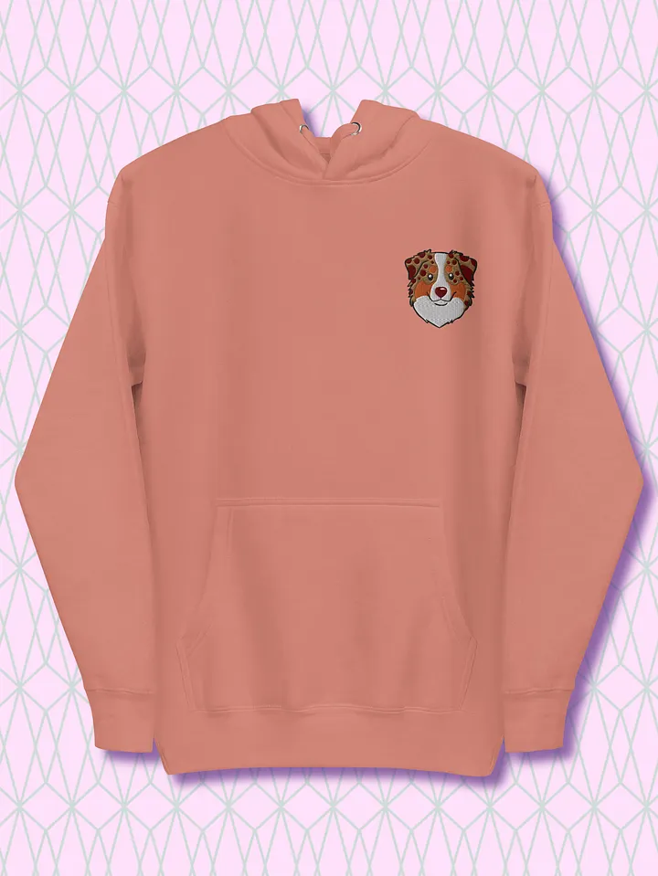 Cheerful Australia Shepherd Embroidered Unisex Hoodie product image (1)