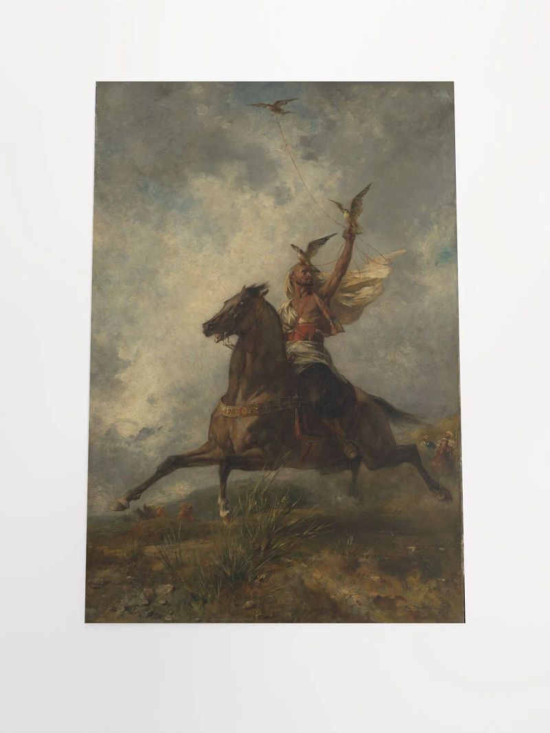 Digital copy The Arab Falconer By Eugène Fromentin French 1864/Enhanced Matte Paper Poster (in) by Allcolor