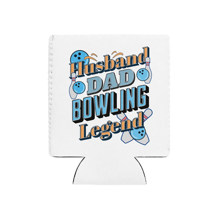 Husband Dad Bowling Legend Can Cooler product image (1)