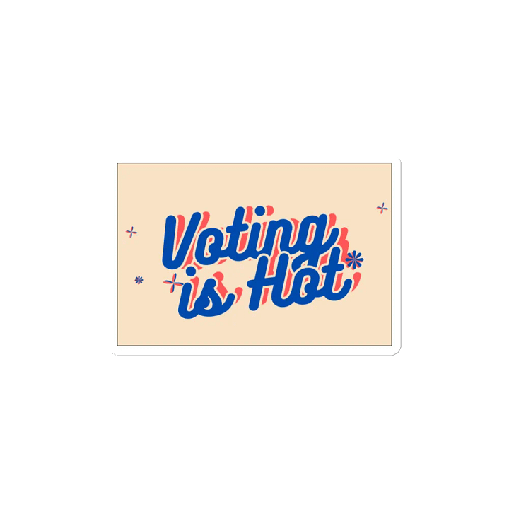 Voting is Hot Die-Cut Magnet product image (2)