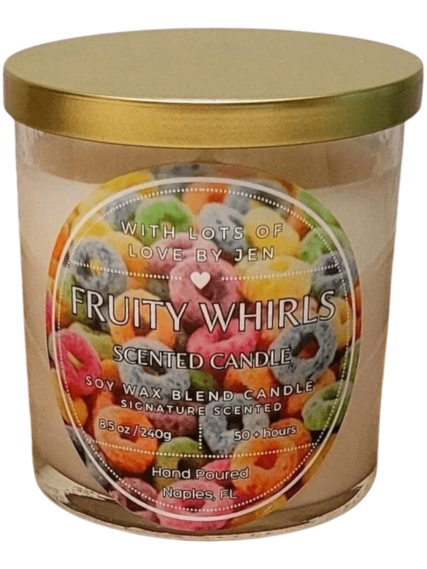 With Lots Of Love By Jen Fruity Whirls Scented Candle product image (1)