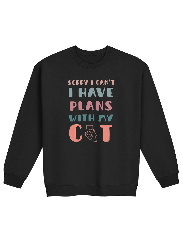 Sorry I Have Plans With My Cat Funny T-Shirt product image (1)