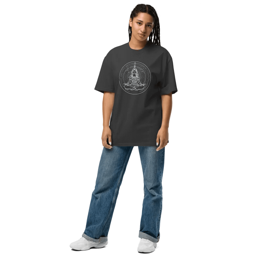 [Meditation 2 - White] Oversized T-Shirt product image (7)