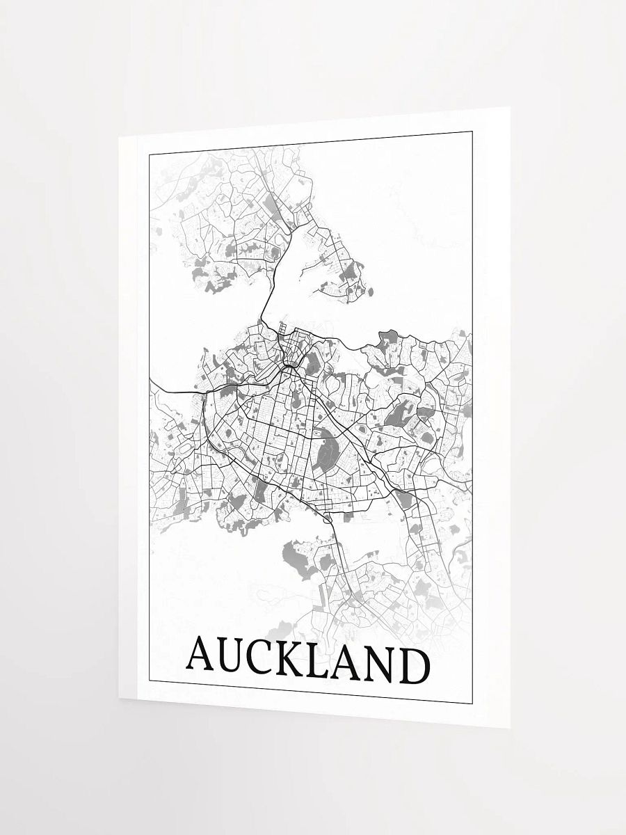 Auckland, New Zealand, city map print product image (10)