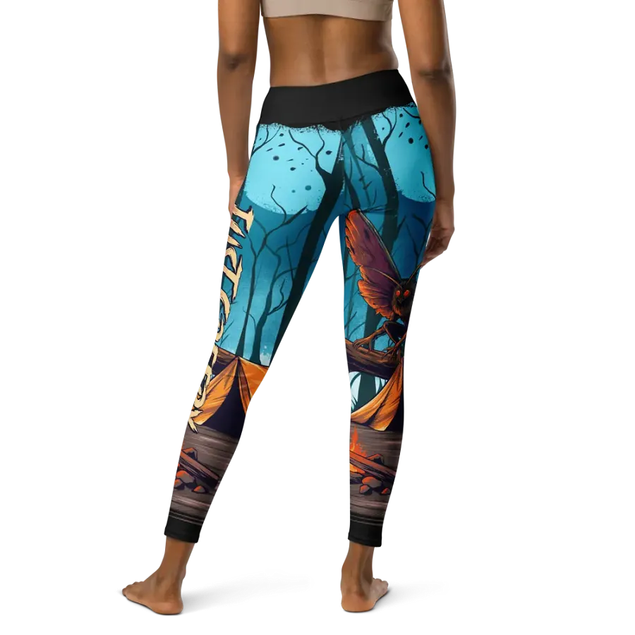 Eerie MothMan Forest Yoga Leggings product image (2)