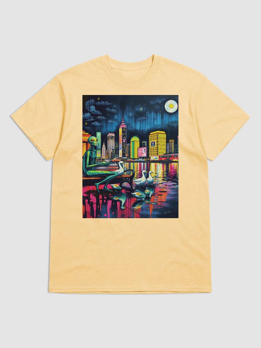 Alien feeding ducks, just trying to fit in, Streetwise Classic: Gildan Heavyweight Tee product image (1)