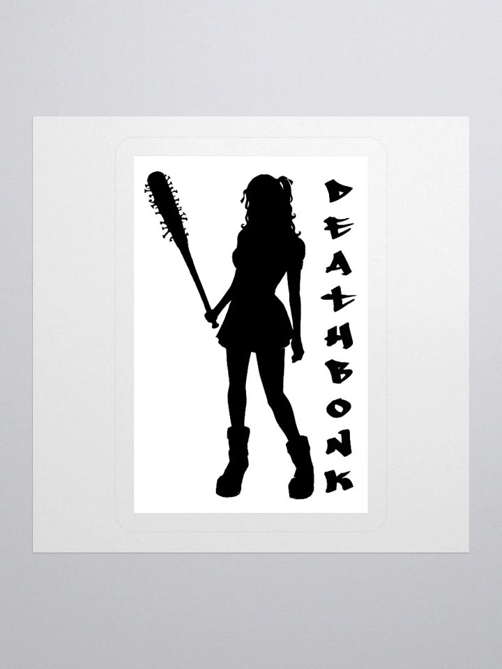DEATHBONK Sticker (black on white) product image (3)