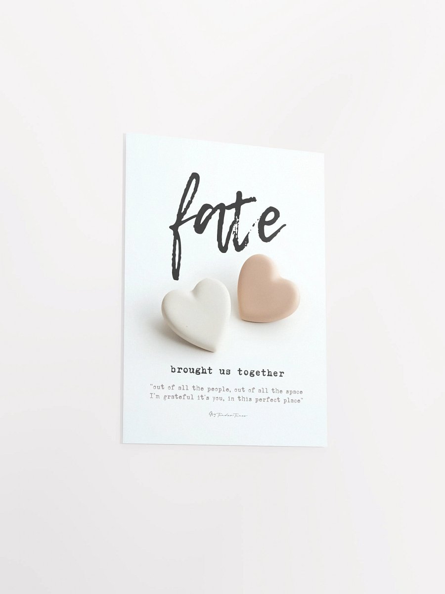 FATE BROUGHT US TOGETHER - Original Lyric Lines Matte Paper Poster product image (3)