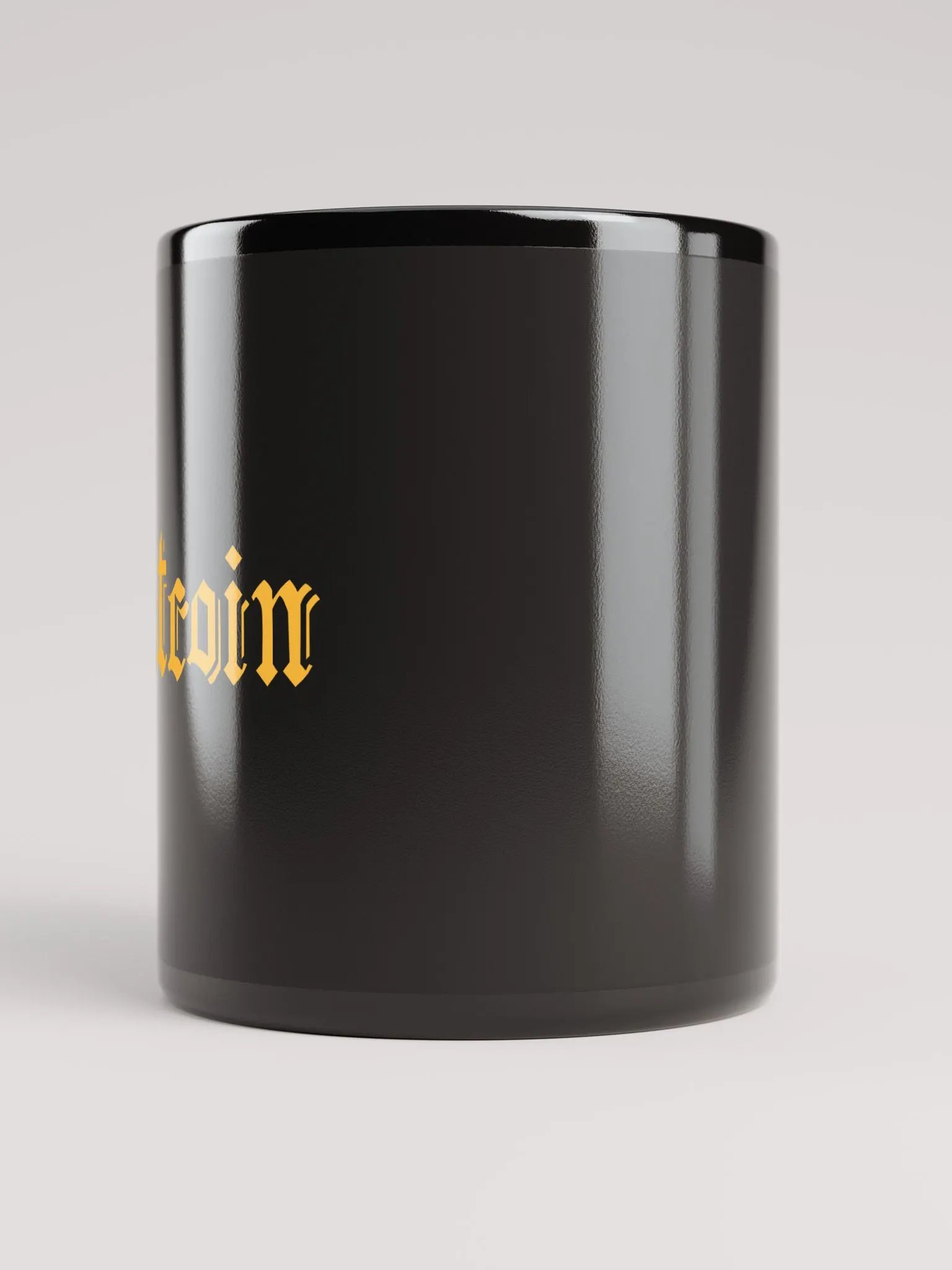 Bitcoin Gold Old English Lettering Mug product image (3)