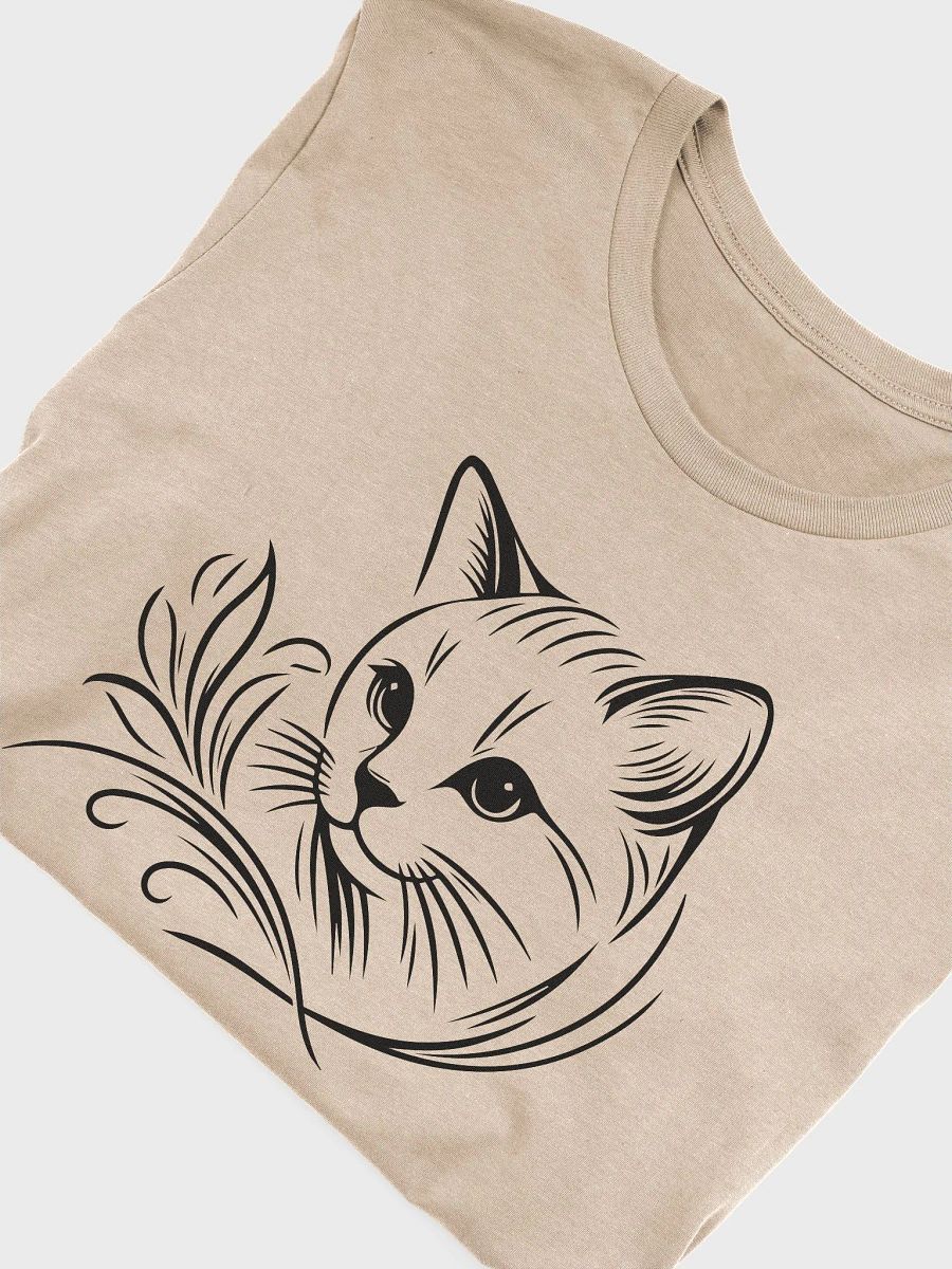Cute Cat Line Art Supersoft Unisex T-Shirt product image (5)