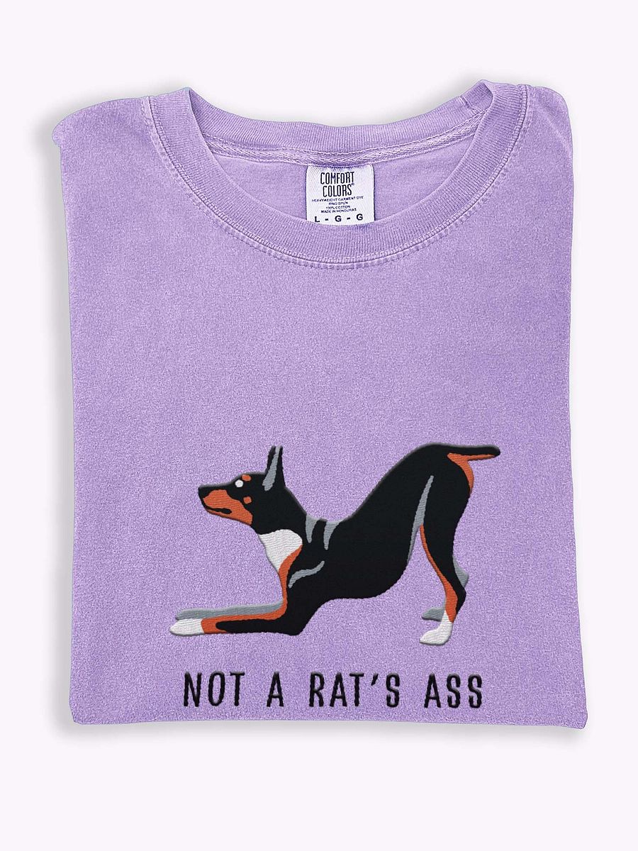 Not a Rat's Ass T-Shirt(Embroidered) of a Rat Terrier(Tricolor) product image (1)