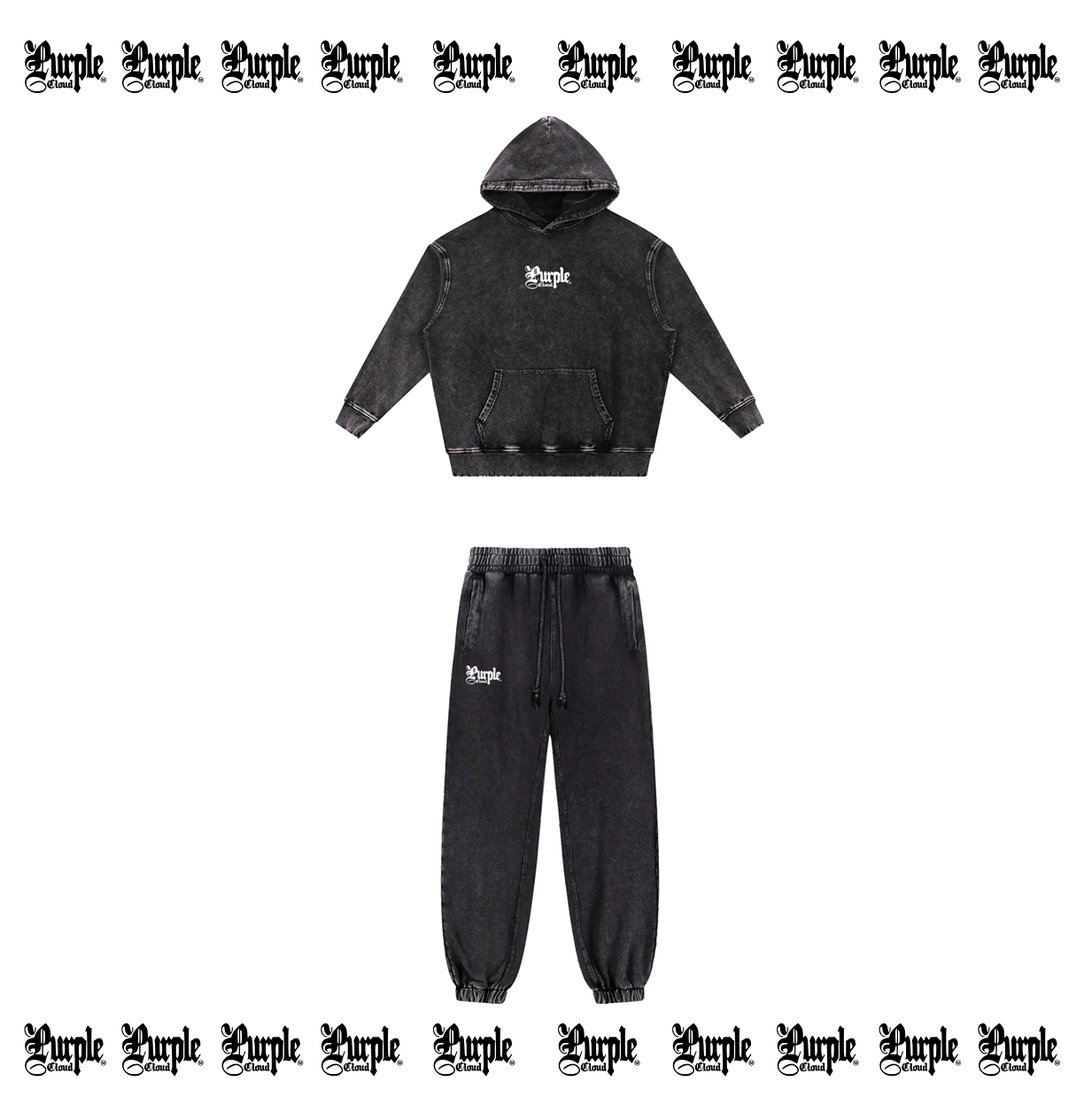 PURPLE CLOUD VINTAGE FLEECE SET product image (1)